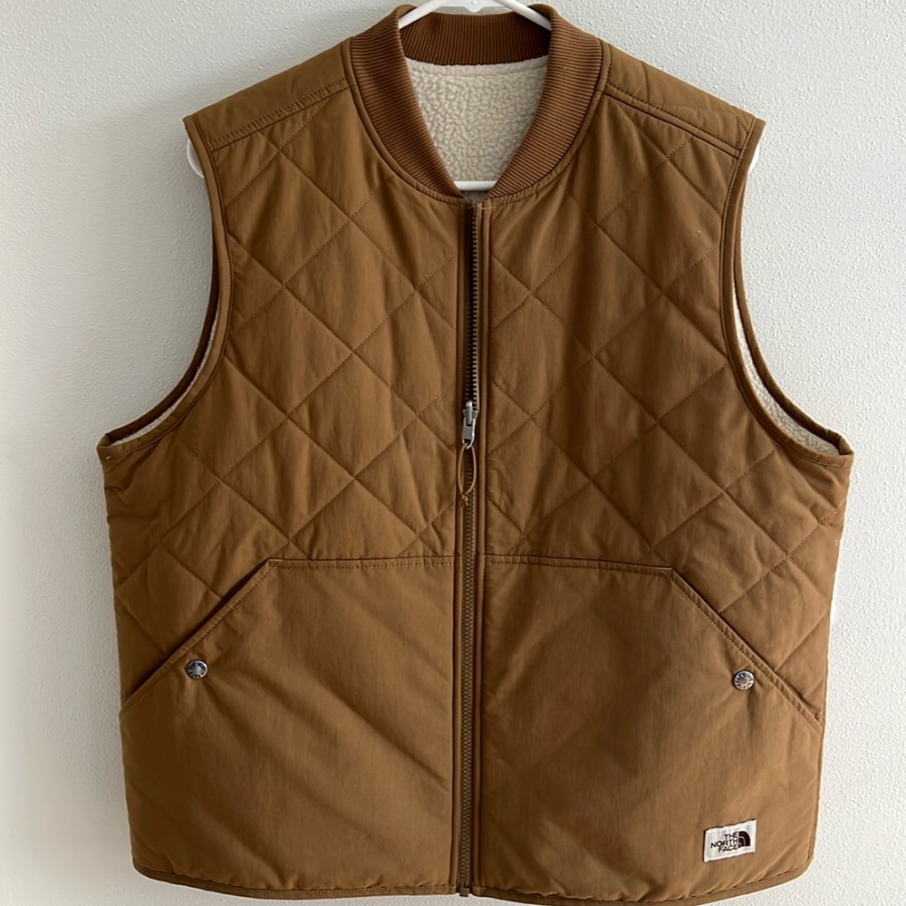 The North Face, women’s reversible vest, size XL
